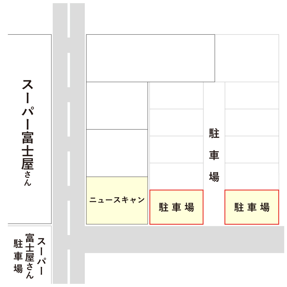 ニュースキャン 駐車場のご案内